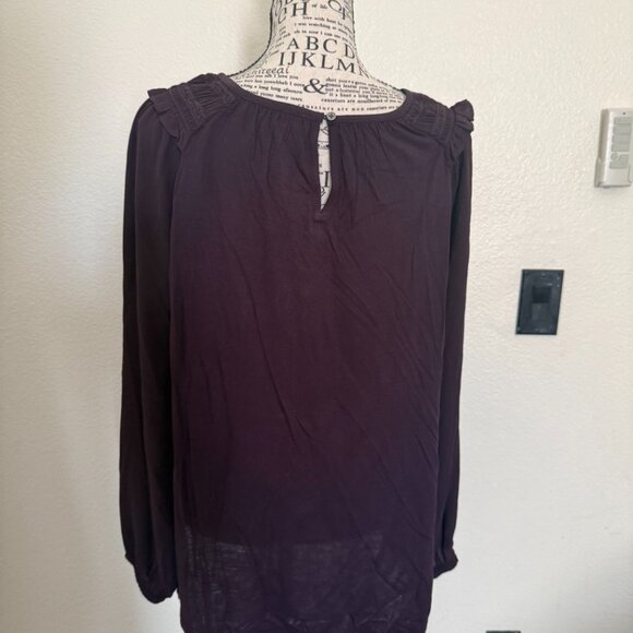 Loft Dark Plum Blouse - Picture 4 of 5